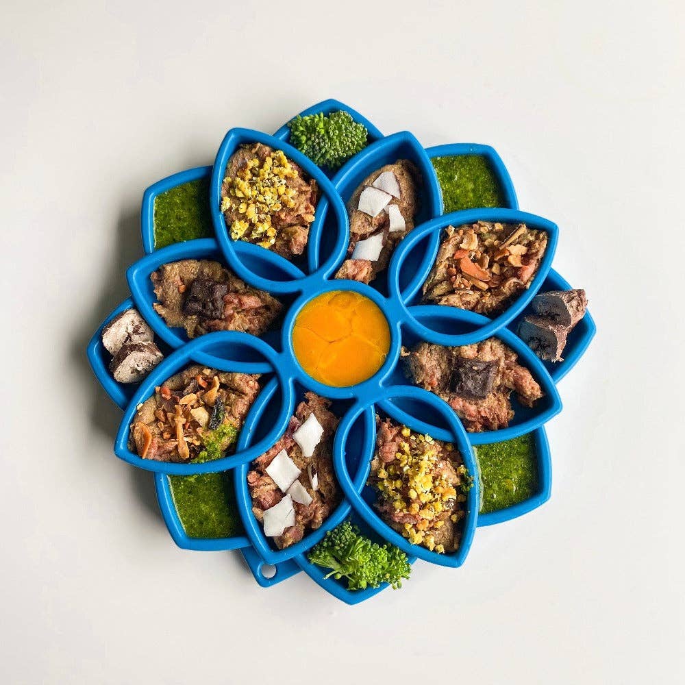 Mandala eTray Shallow Slow Feeder Dog Bowl