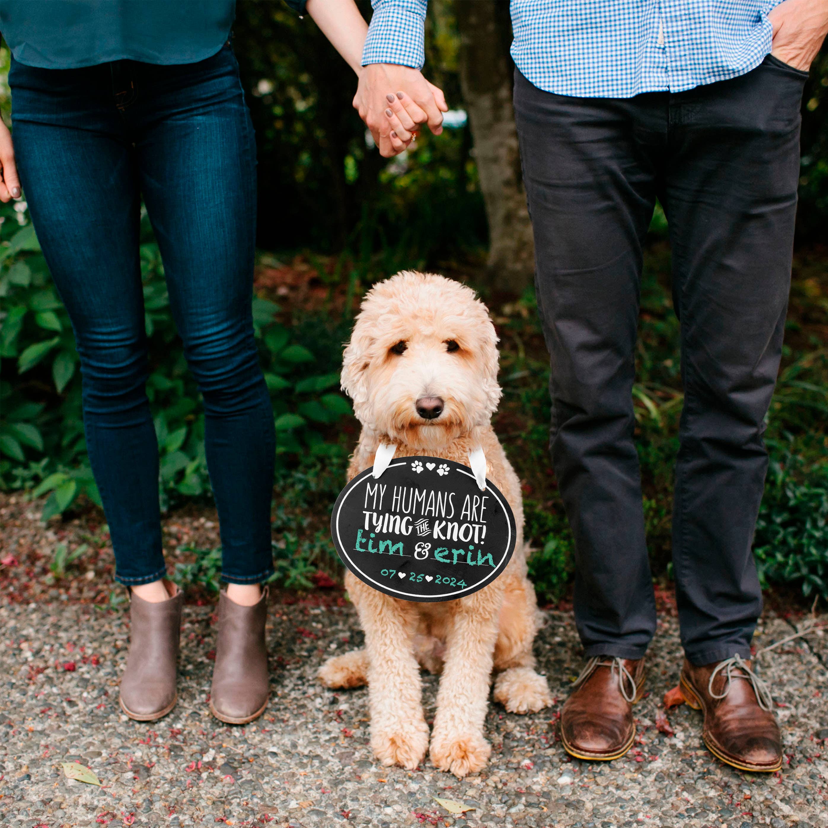 Pet Wedding Announcement Chalkboard