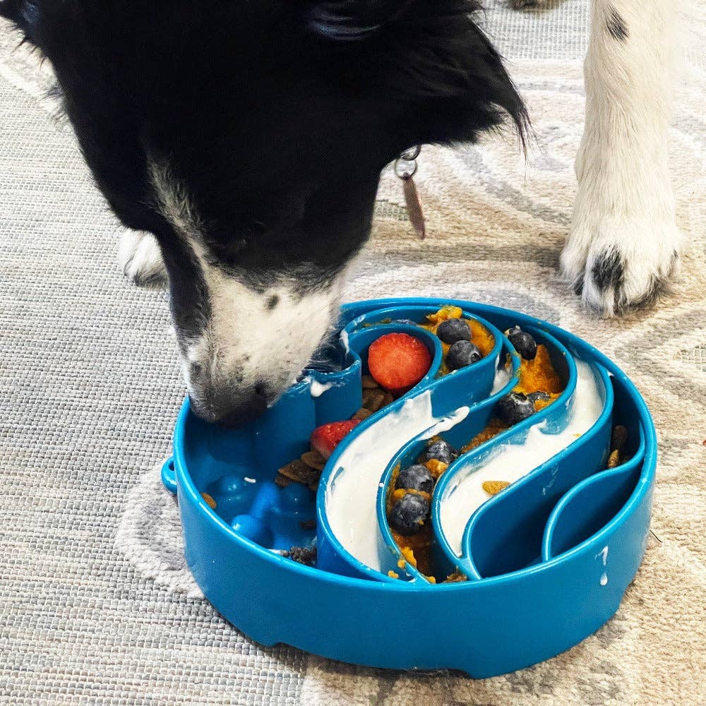 Wave eBowl Deep Slow Feeder Dog Bowl