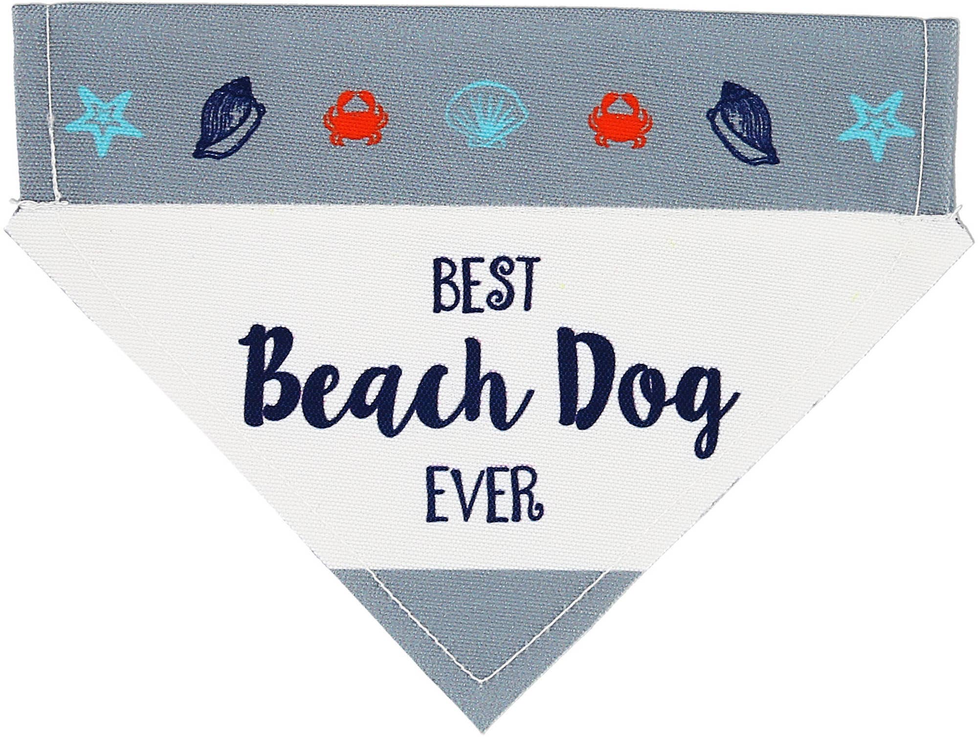 Beach Dog Canvas Slip on Pet Bandana