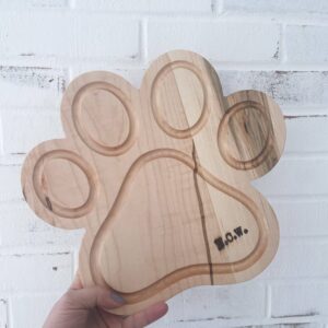 Paw Print Charcuterie Dog Treat Board